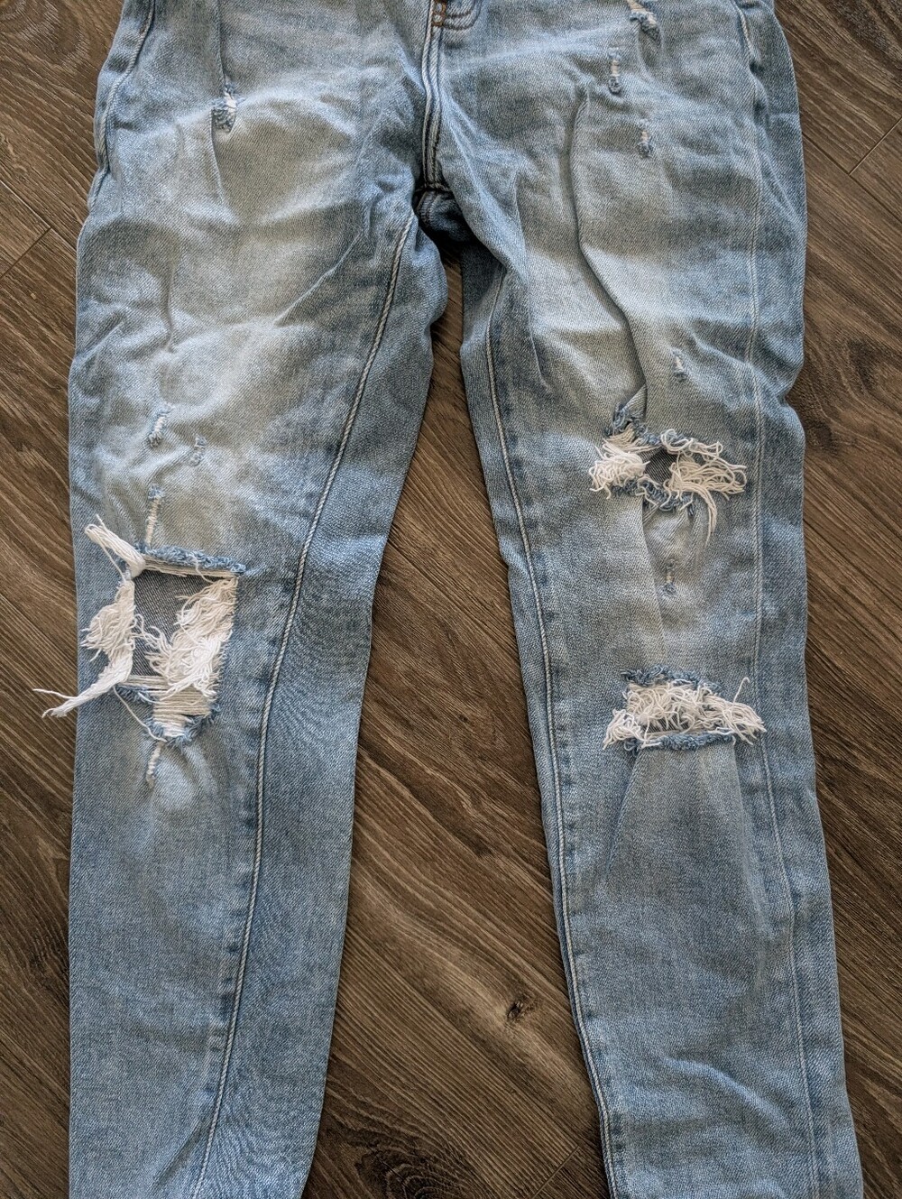 Women's Distressed Straight Leg KanCan Jeans